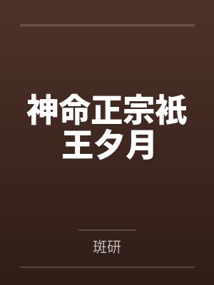 神命正宗衹王夕月