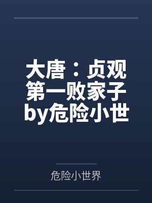 大唐：贞观第一败家子by危险小世界