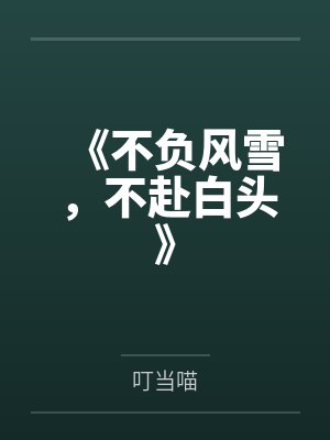 《不负风雪，不赴白头》