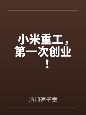 小米重工第一次创业txt精校 小米重工第一次创业txt精校